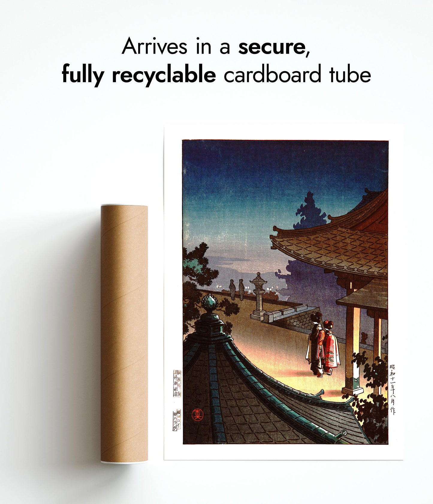 Abend am Miidera-Tempel, Otsu