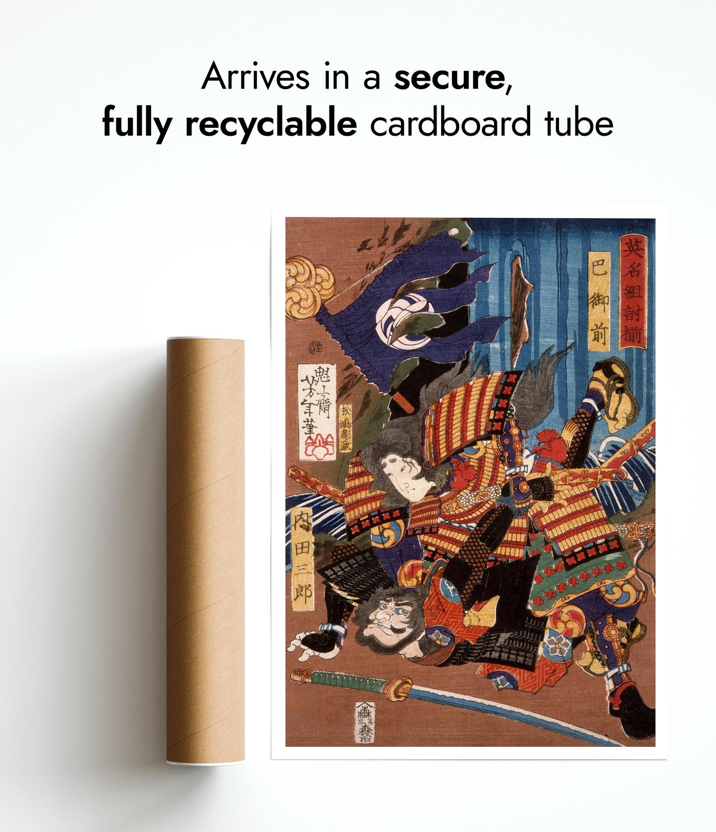 Tomoe Gozen, Wife of Kiso Yoshinaka, Defeating Uchida Saburo