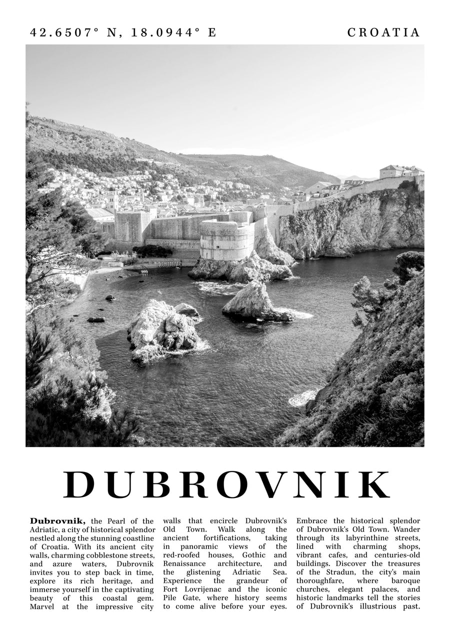 Dubrovnik - Croatie - Print only