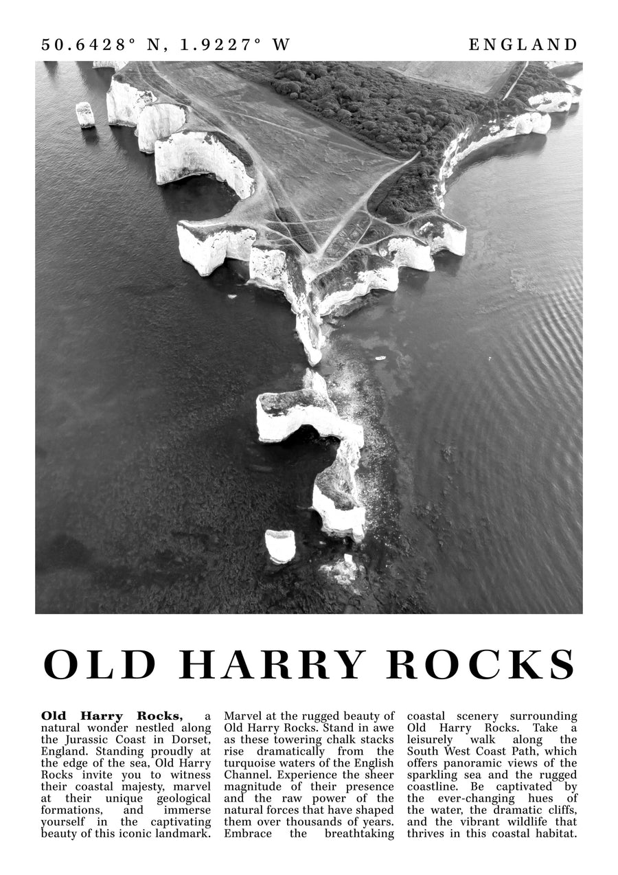 Old Harry Rocks - Engeland - Print only