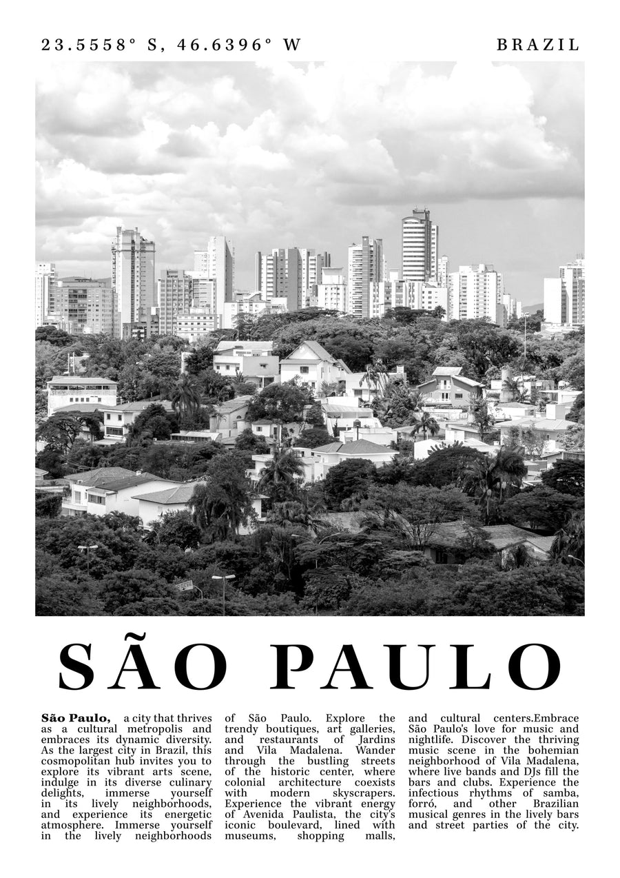 São Paulo - Brésil - Print only