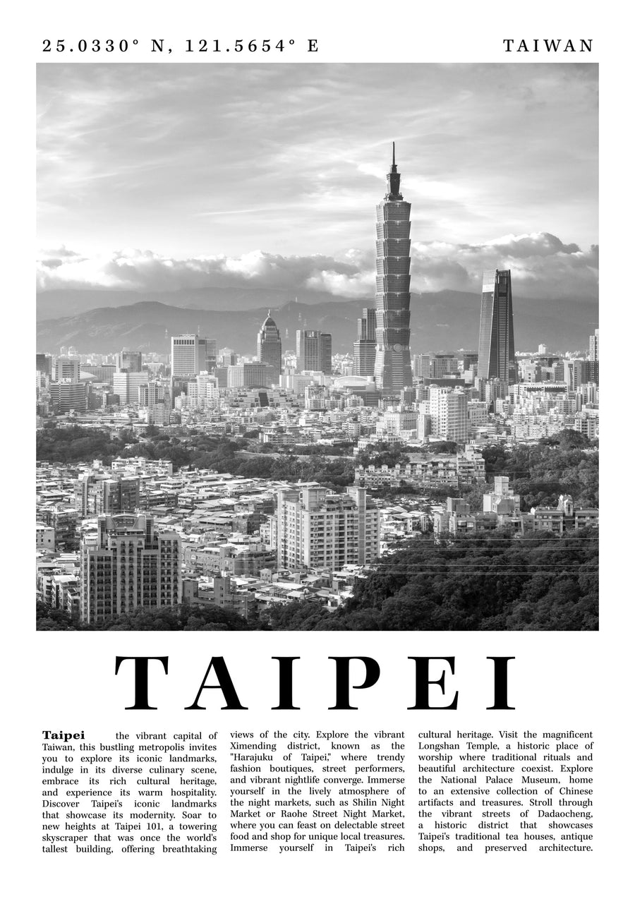 Taipei - Taiwan - Print only