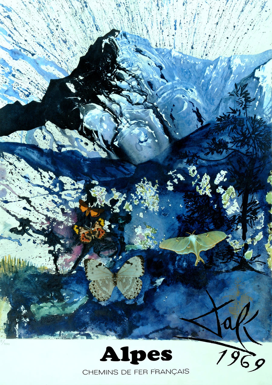 Salvador Dali, French Alps - Print only