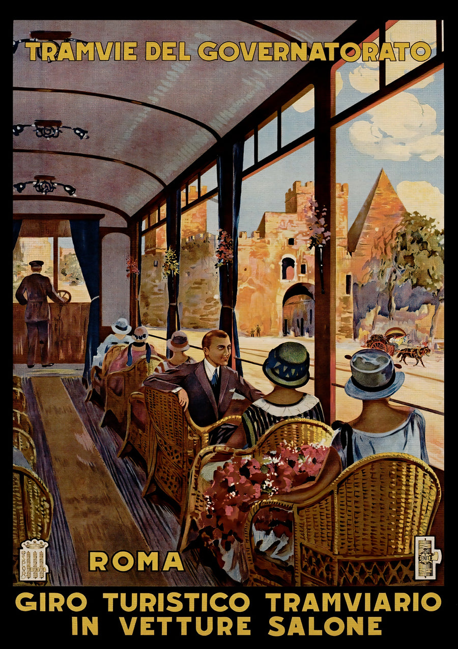 Tram in Rome, Italië - Print only