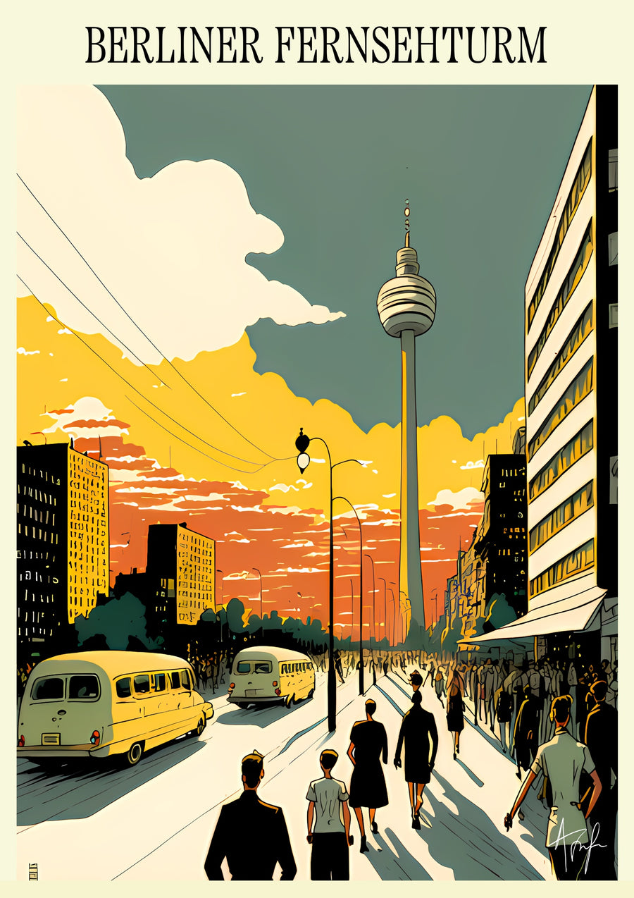 Berliner Fernsehturm - Tyskland - Print only