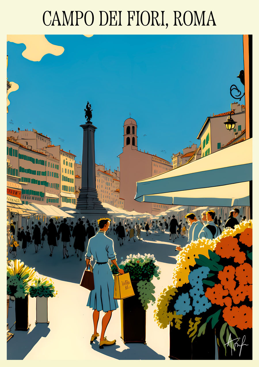 Campo Dei Fiori, Roma - Italy - Print only
