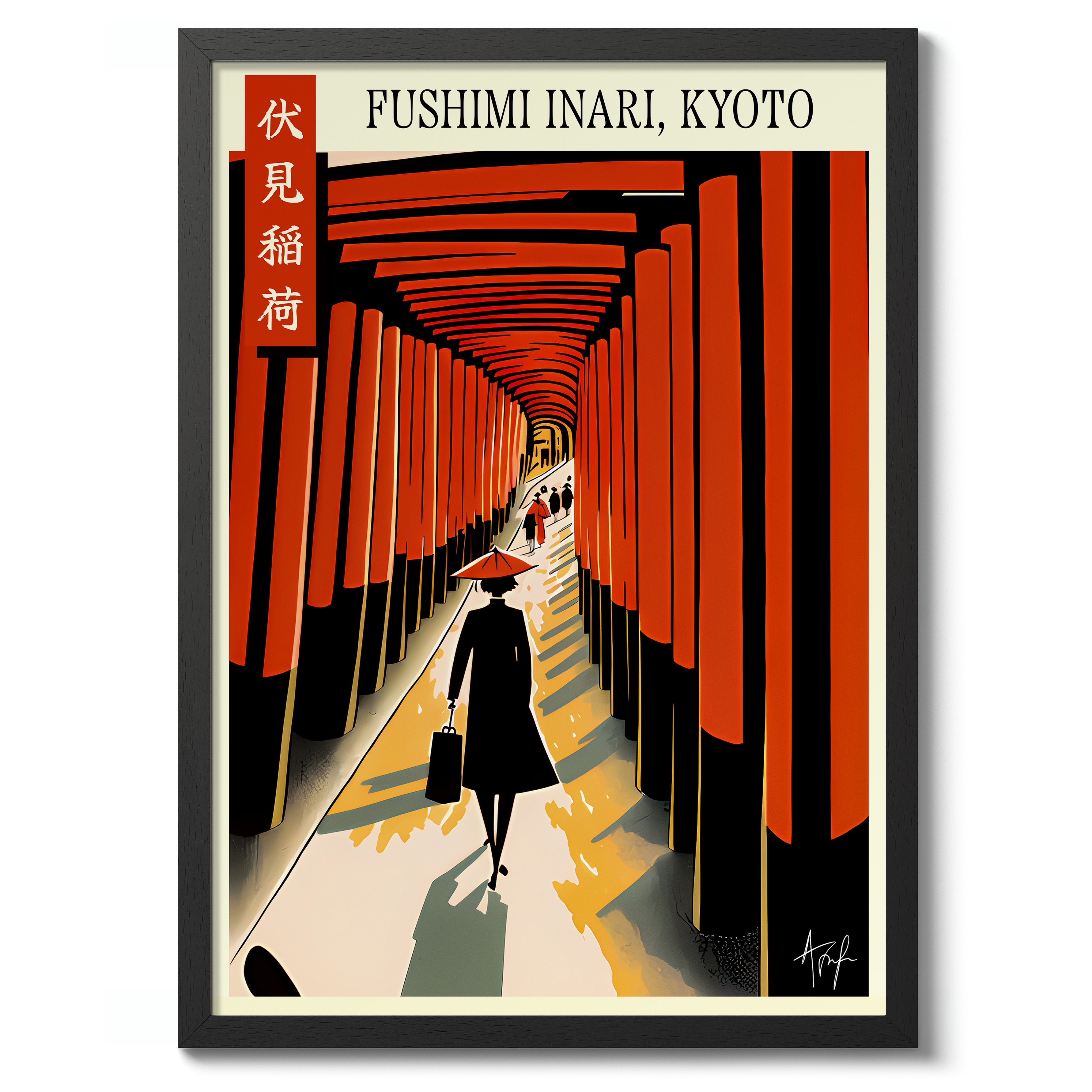 Fushimi Inari Poster Art Fushimi Inari Wall Art Nature Print Art Fushimi Inari Framed outlet Picture Fushimi Inari Canvas Art Japan Canvas Poster