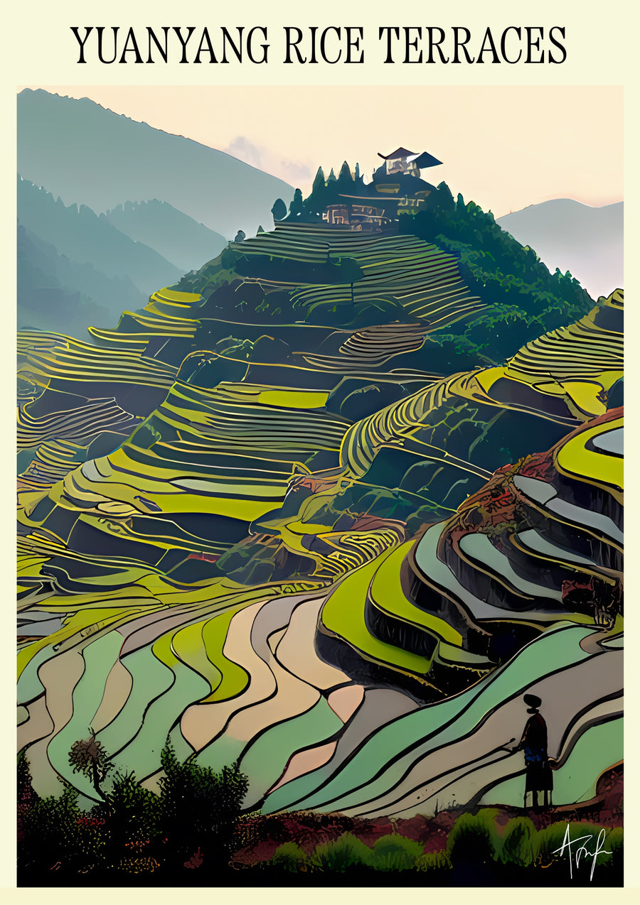 Yuanyang Rijstterrassen - China - Print only