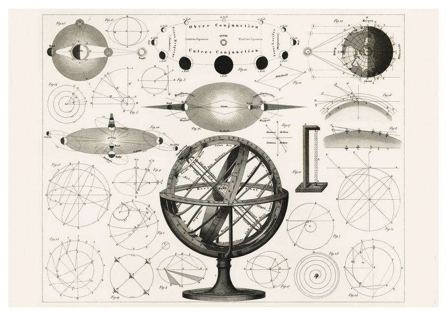 Armillary Sphere Astronomy - Print only