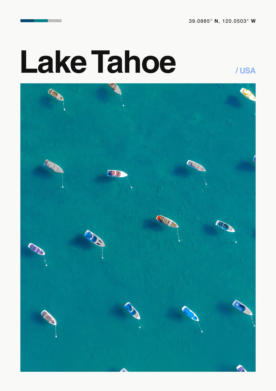 Lac Tahoe, États-Unis - Print only