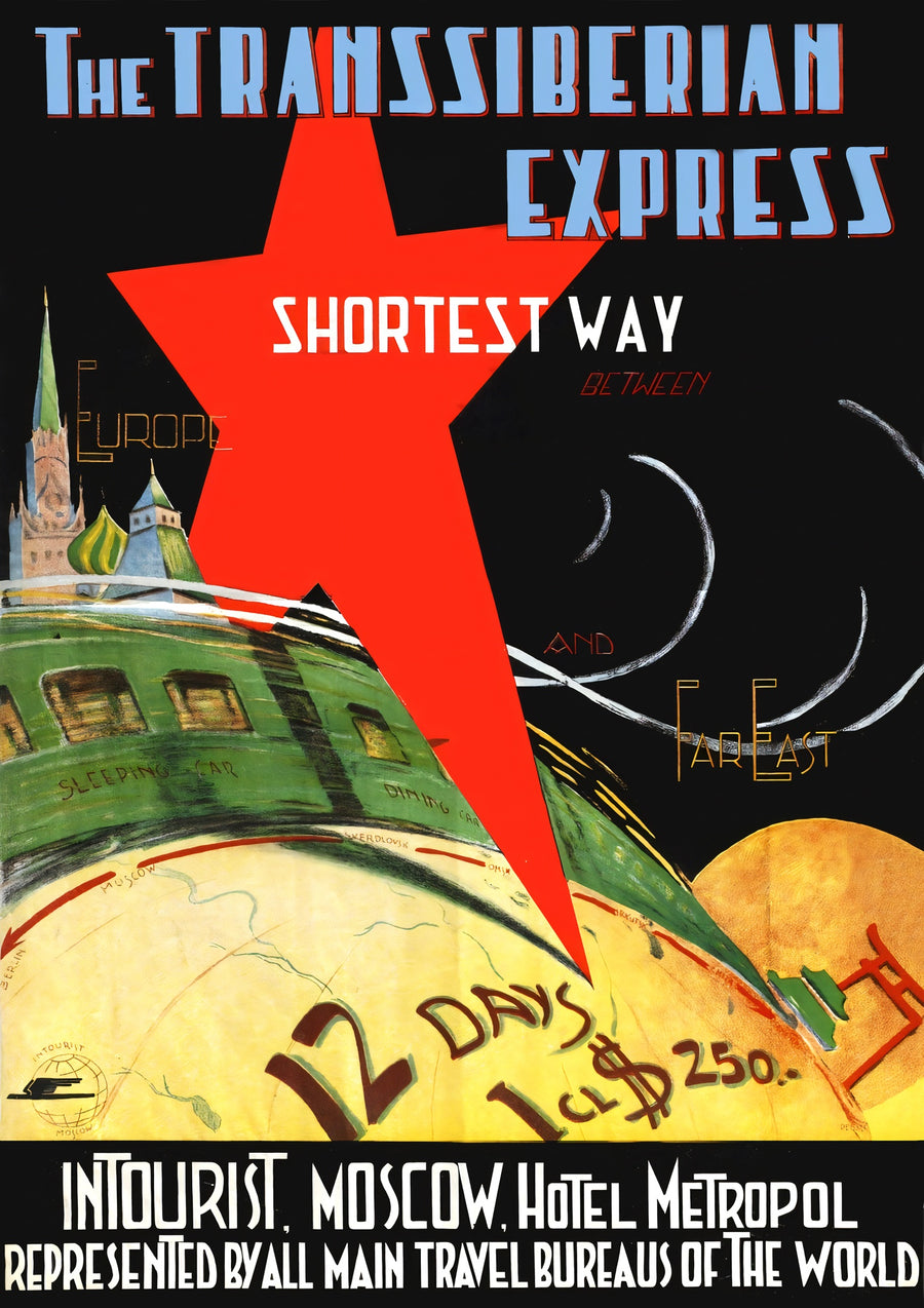 De Transsiberische Express, Rusland - Print only