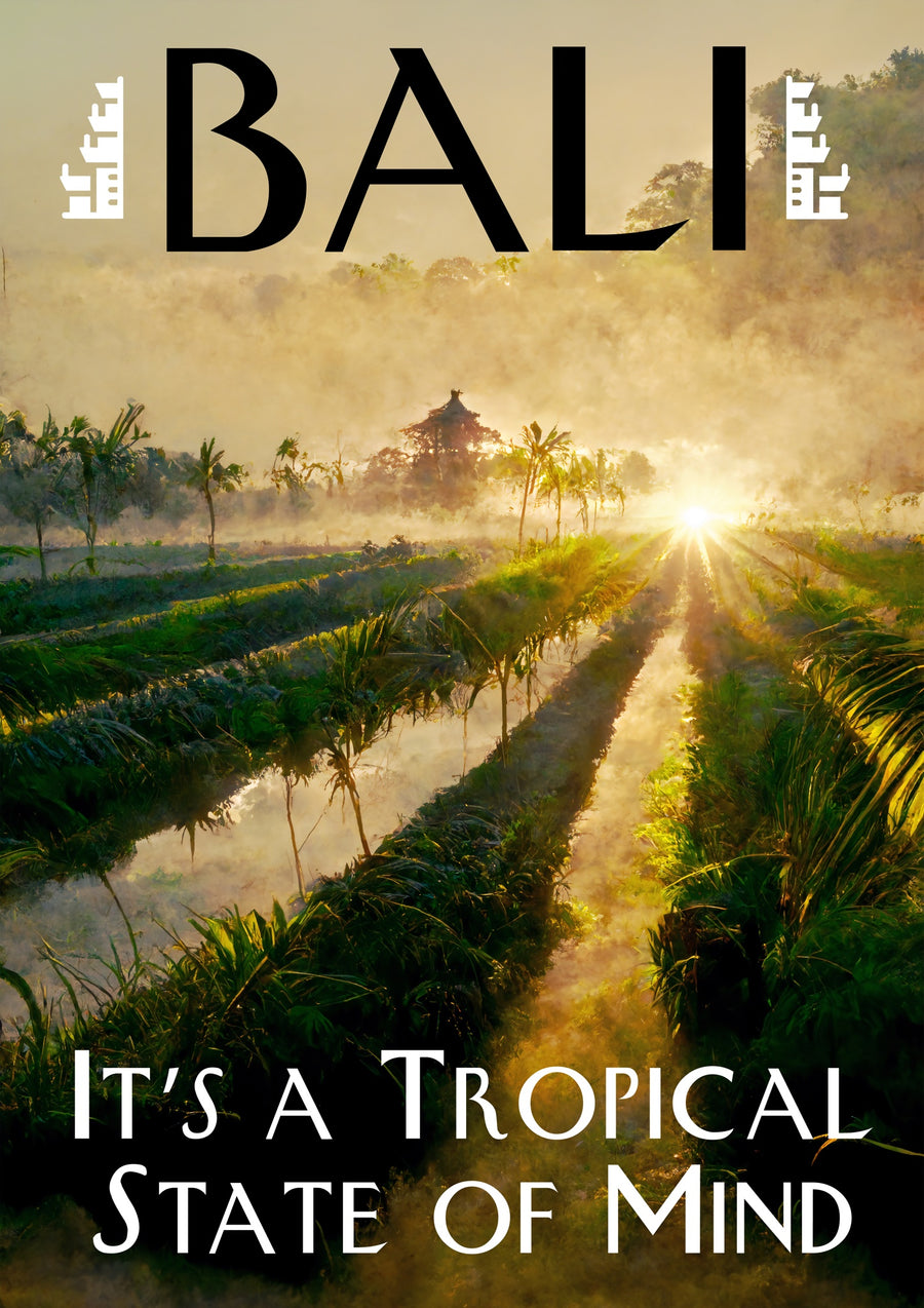 Tropische Staat van Geest, Bali - Print only