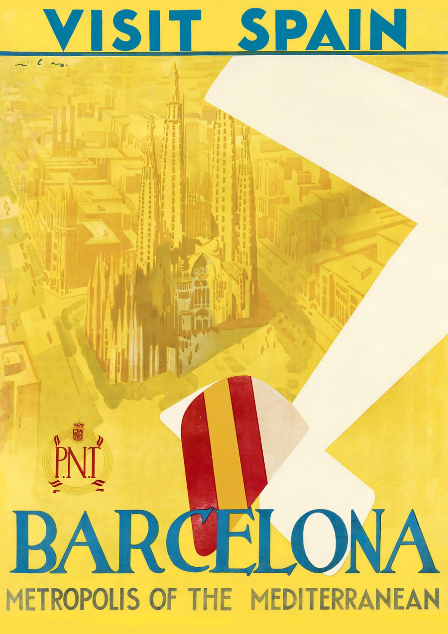 Barcelone, Espagne - Print only
