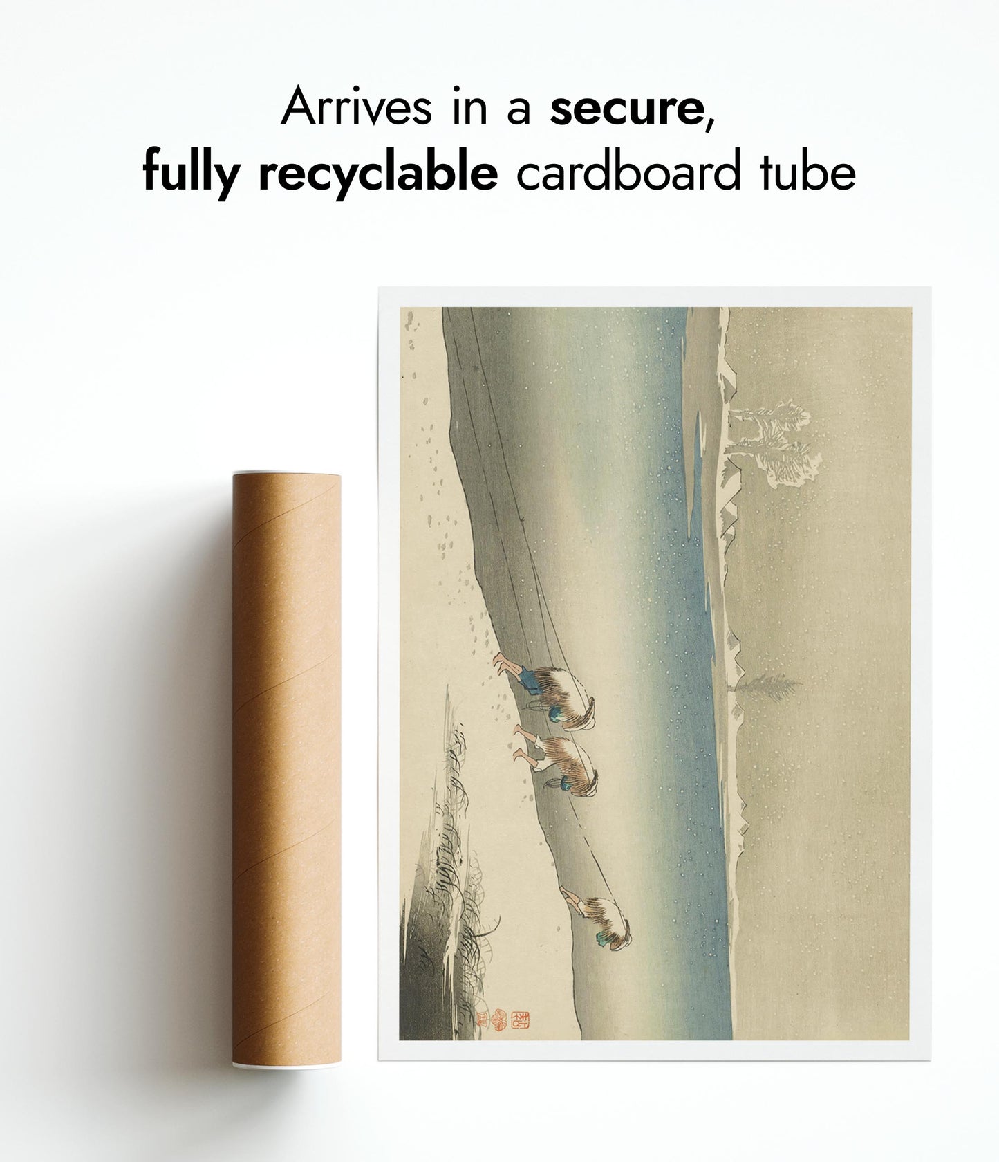 Remorqueurs dans la neige