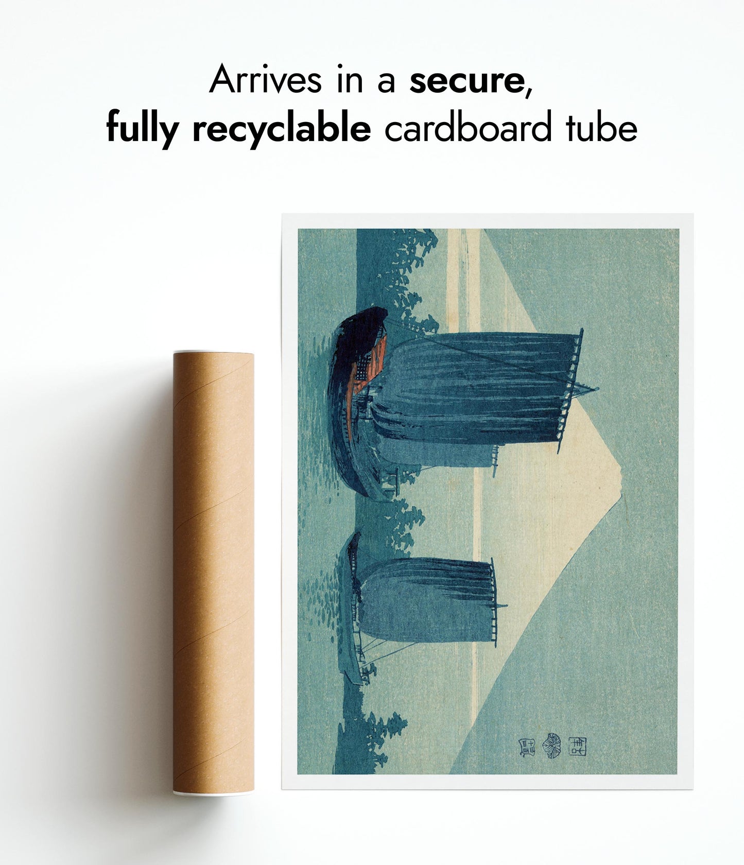 Voiliers et mont Fuji