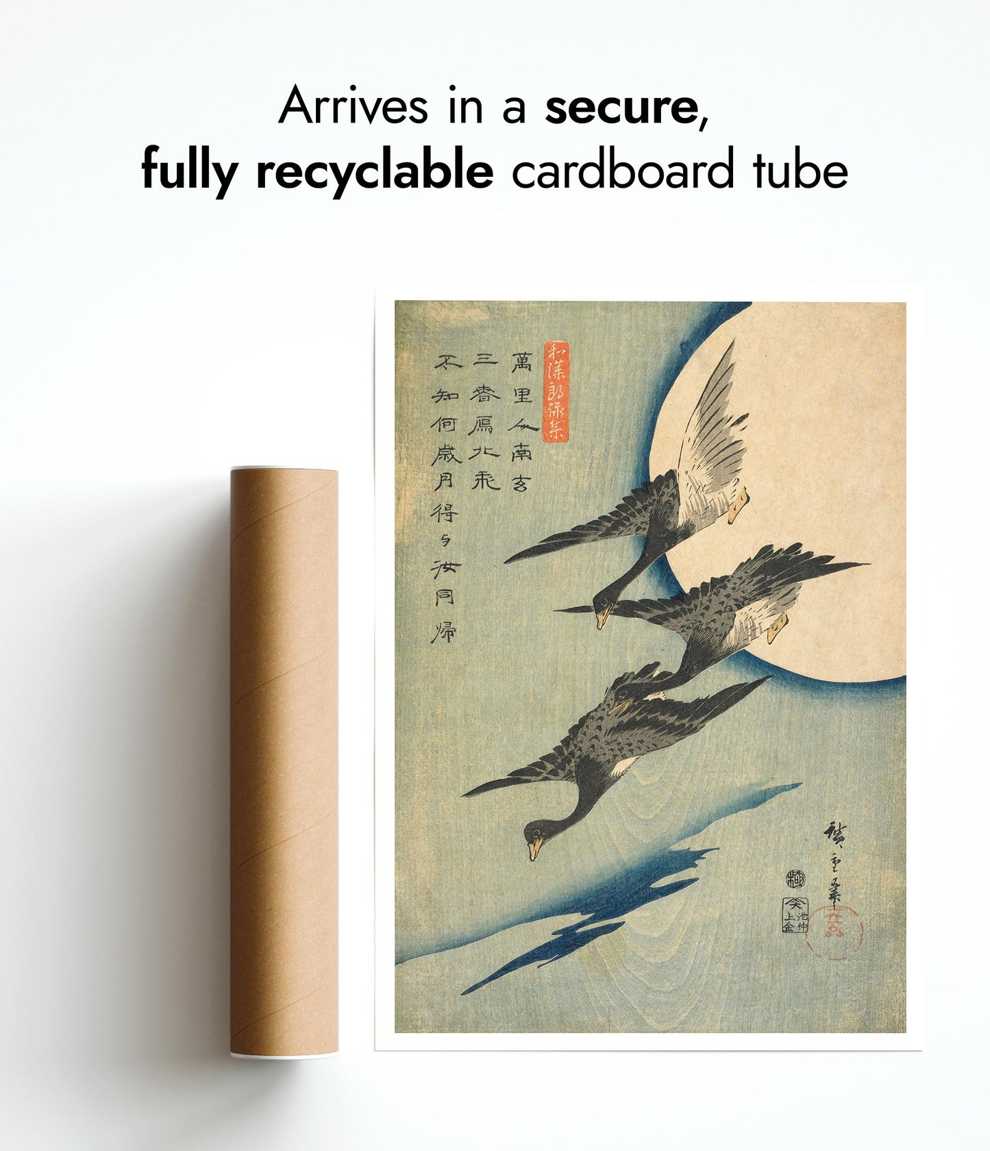 Flying Geese & Full Moon