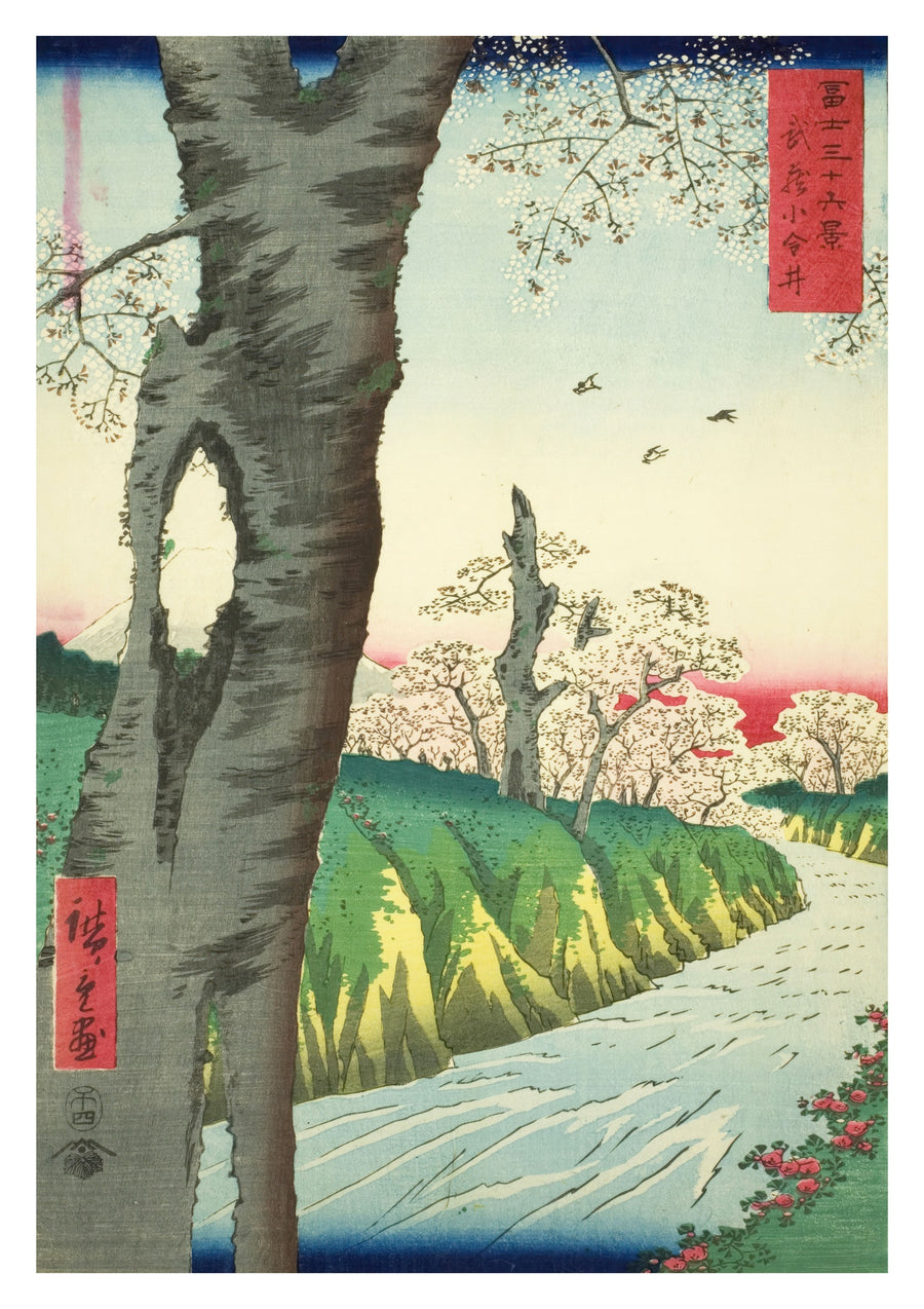 Koganei i Musashi-provinsen - Print only