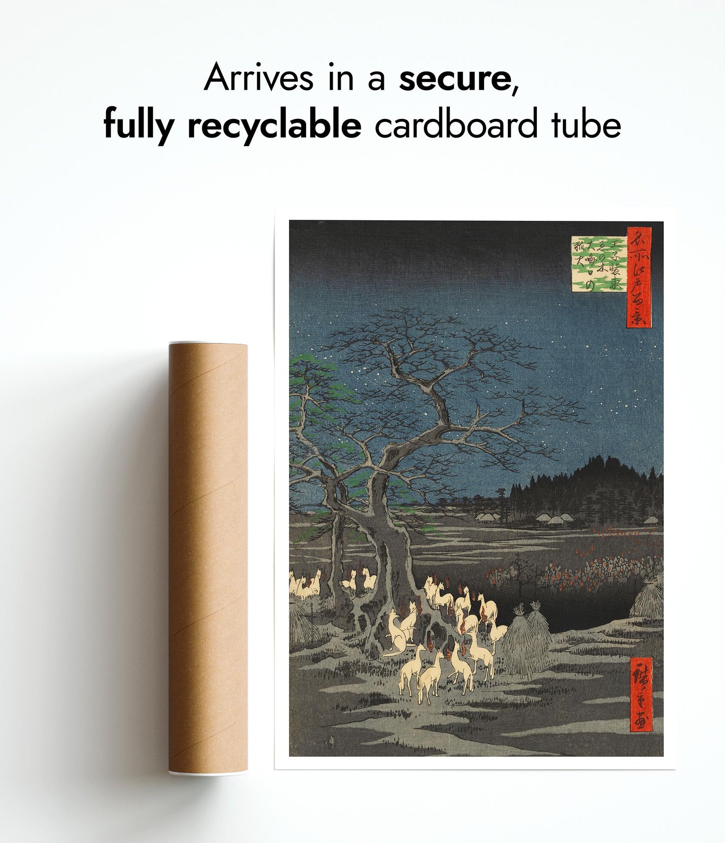 New Year's Eve Foxfires at the Changing Tree, Oji