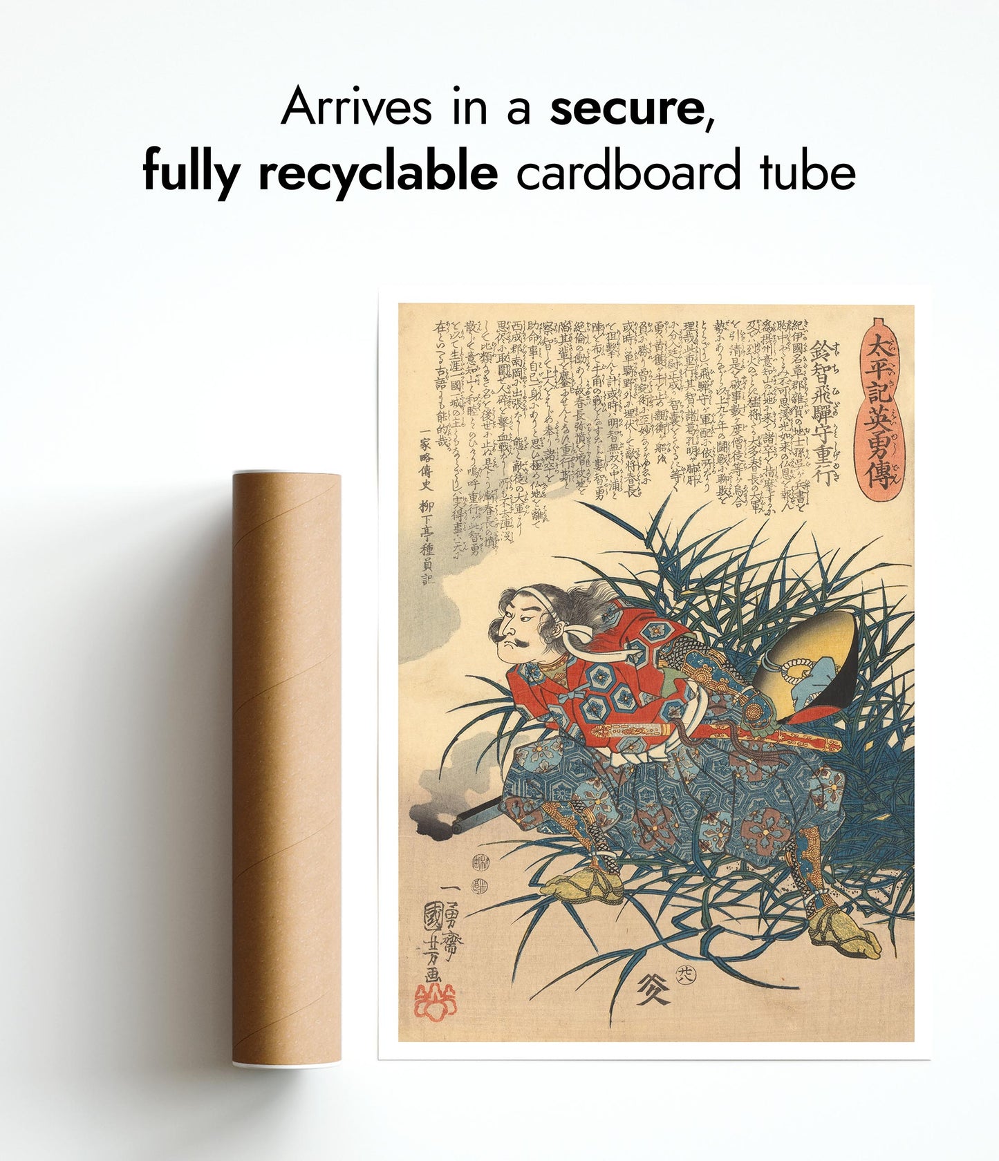 Man med bortblåst hatt gömmer sig bland buskarna