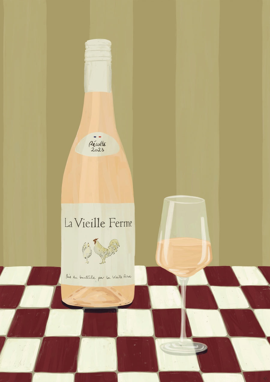 Chicken Wine Khahki - Print only