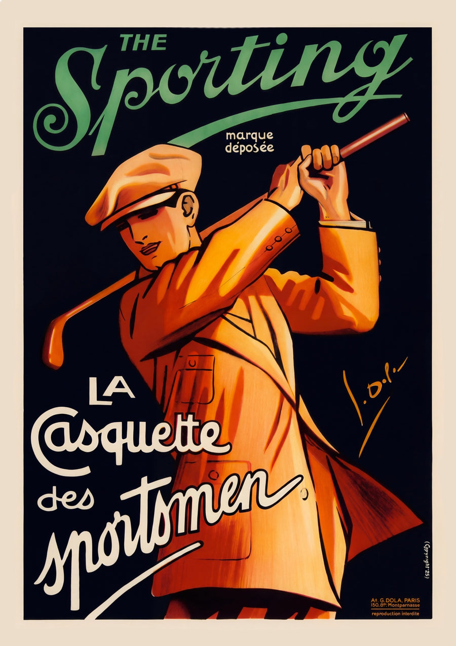 The Sporting La Casquette des Sportsmen - Print only
