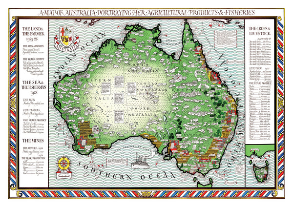 Carte de la richesse de l'Australie