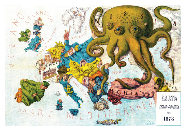 Carte satirique de l'Europe
