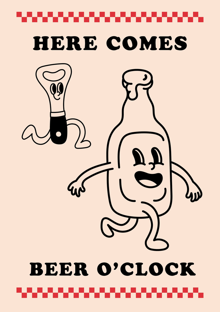 Bier Uhr - Print only