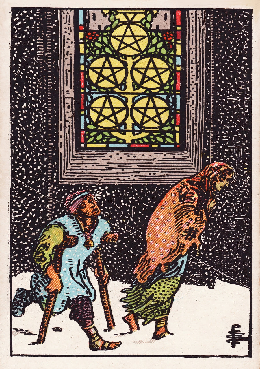 Five of Pentacles - Print only