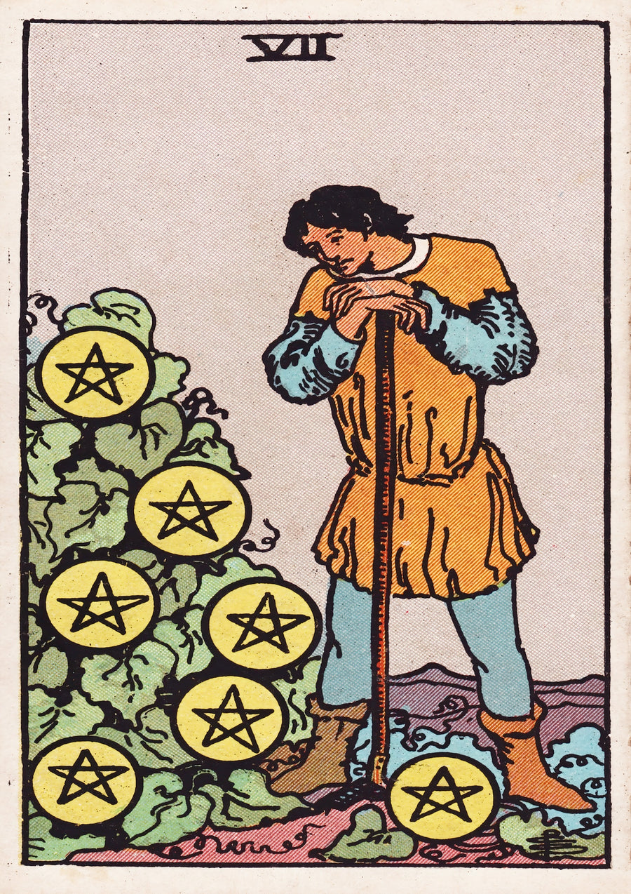 Seven of Pentacles - Print only