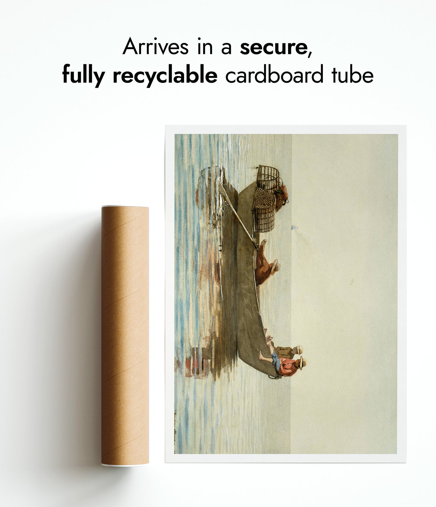 Three Boys in a Dory with Lobster Pots