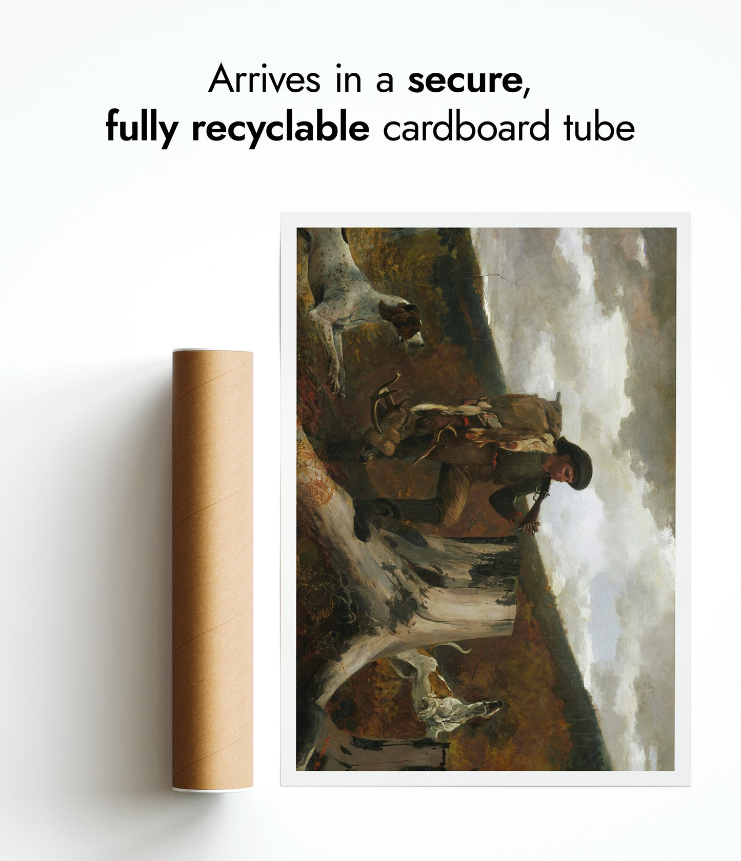 Ein Jäger und Hunde