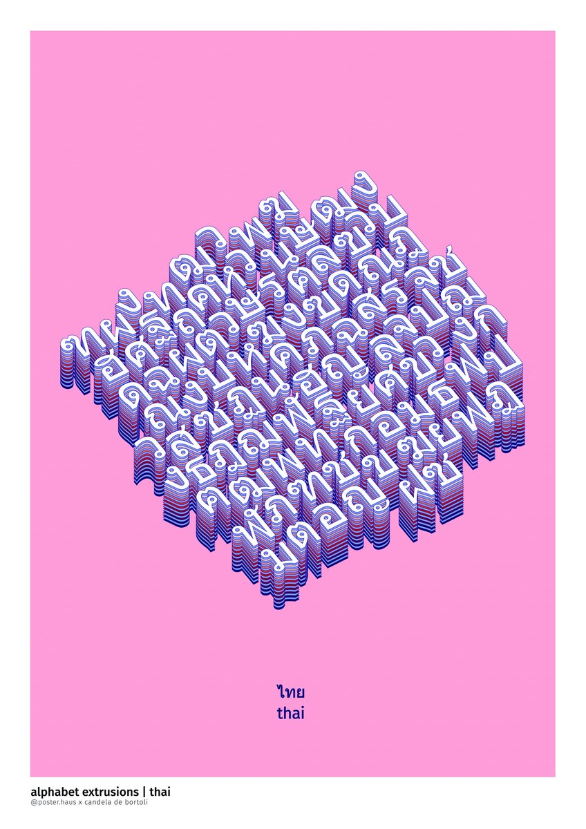 Alfabetextrusie, Thais - Print only