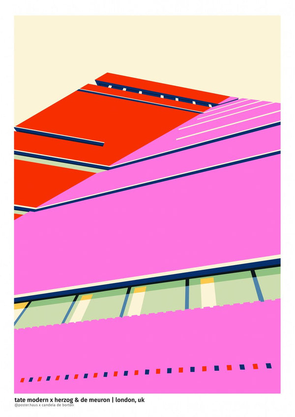 Tate Modern in Pink by Candela De Bortoli