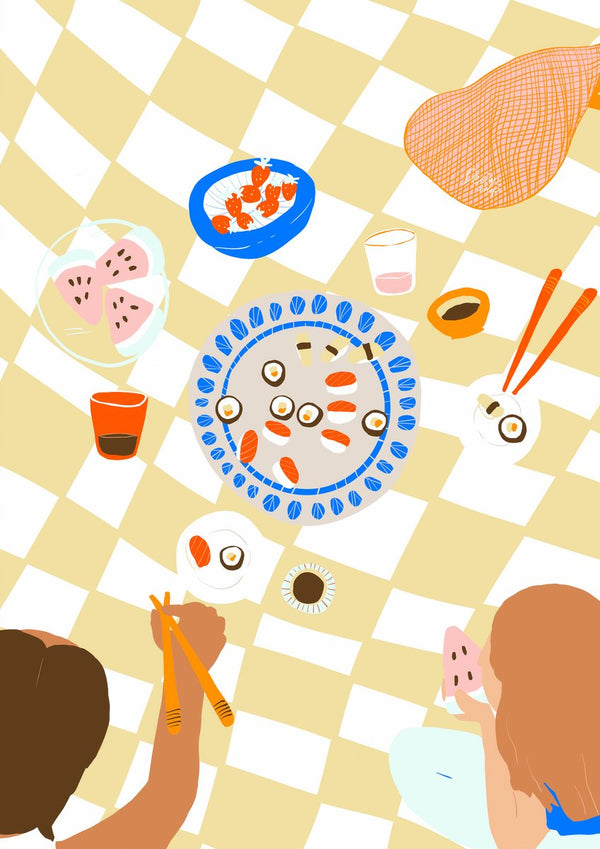 Sushi Picnic by Alix Campbell