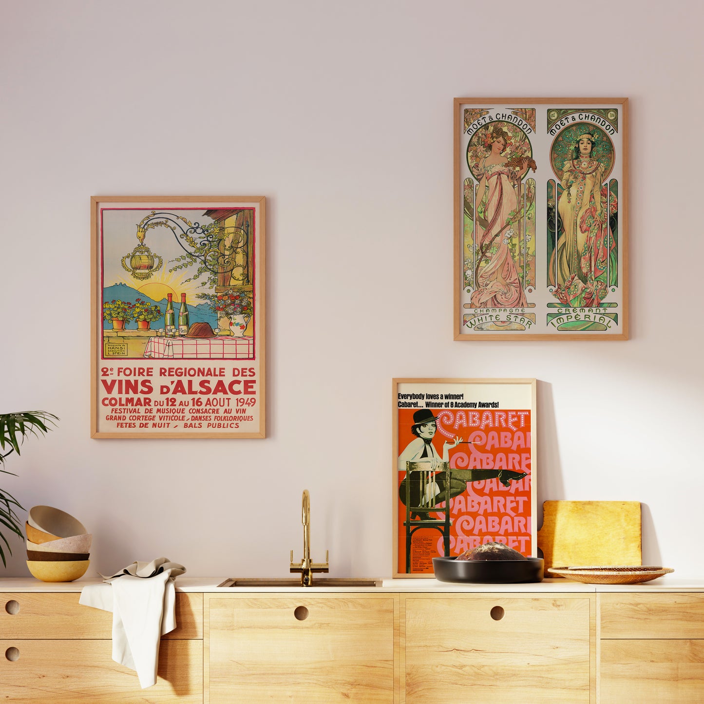 Vintage Küchen Galerie Wand