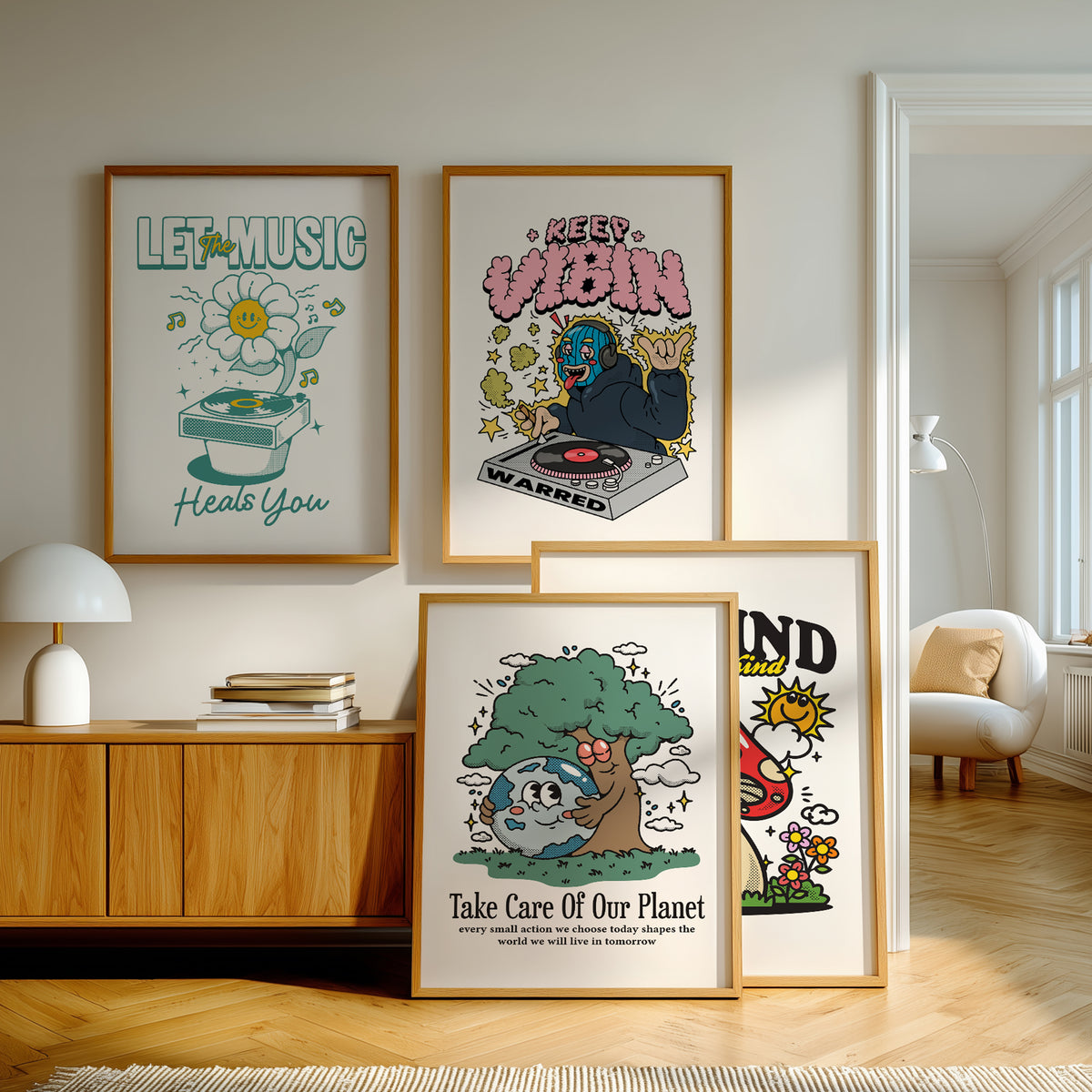 Galerie murale de cuisine vintage