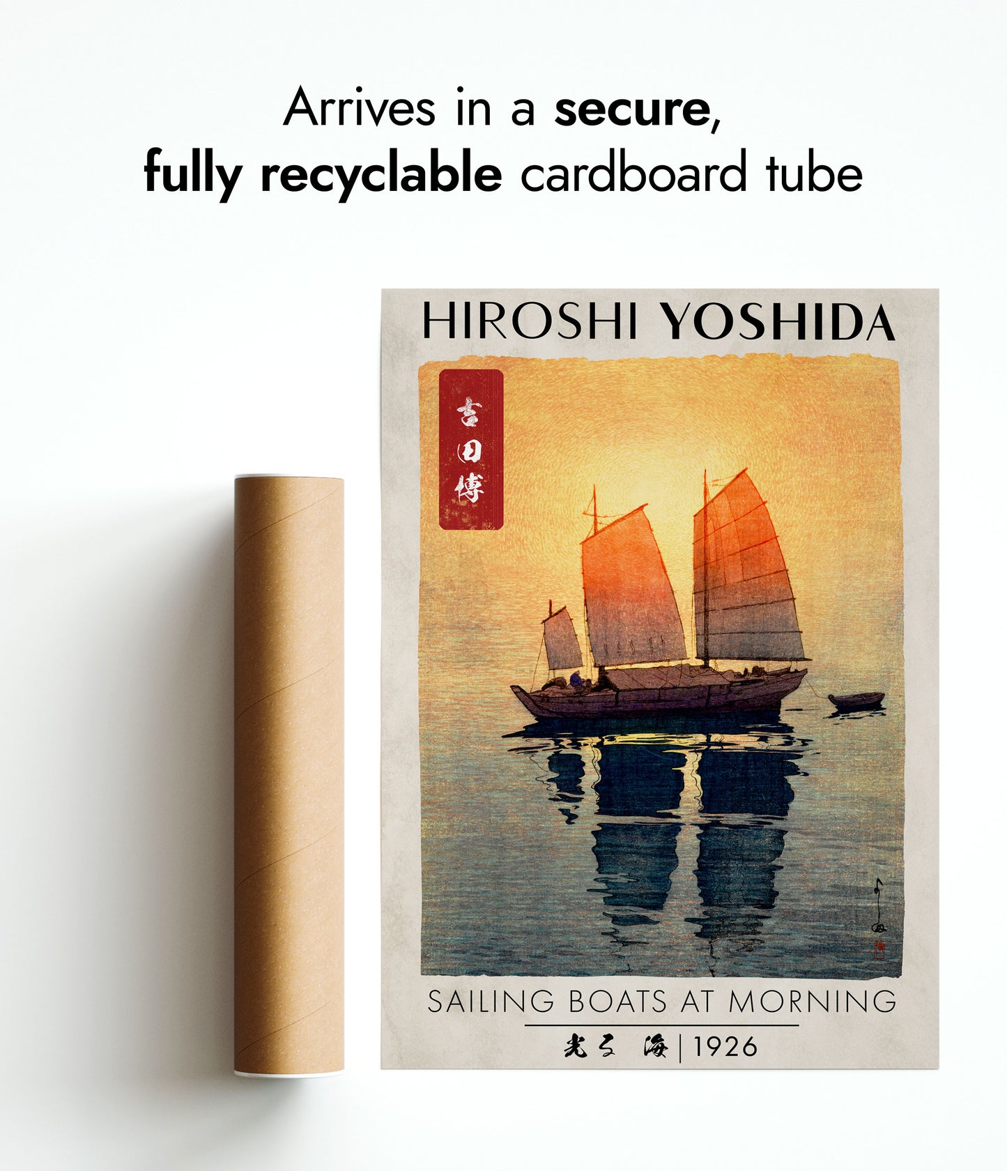 Segelbåtar på morgonen