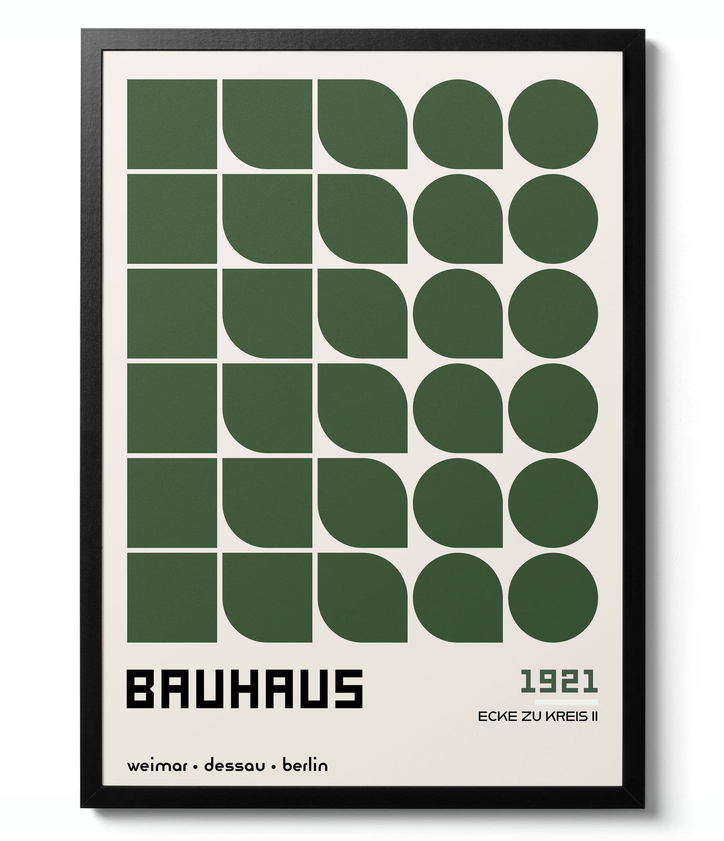 Moderne Groene Galerijmuur