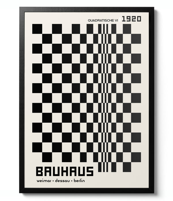 Quadratische, in Black & White - Bauhaus