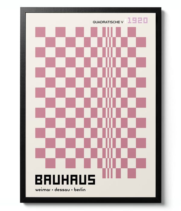 Quadratische, in Pink - Bauhaus