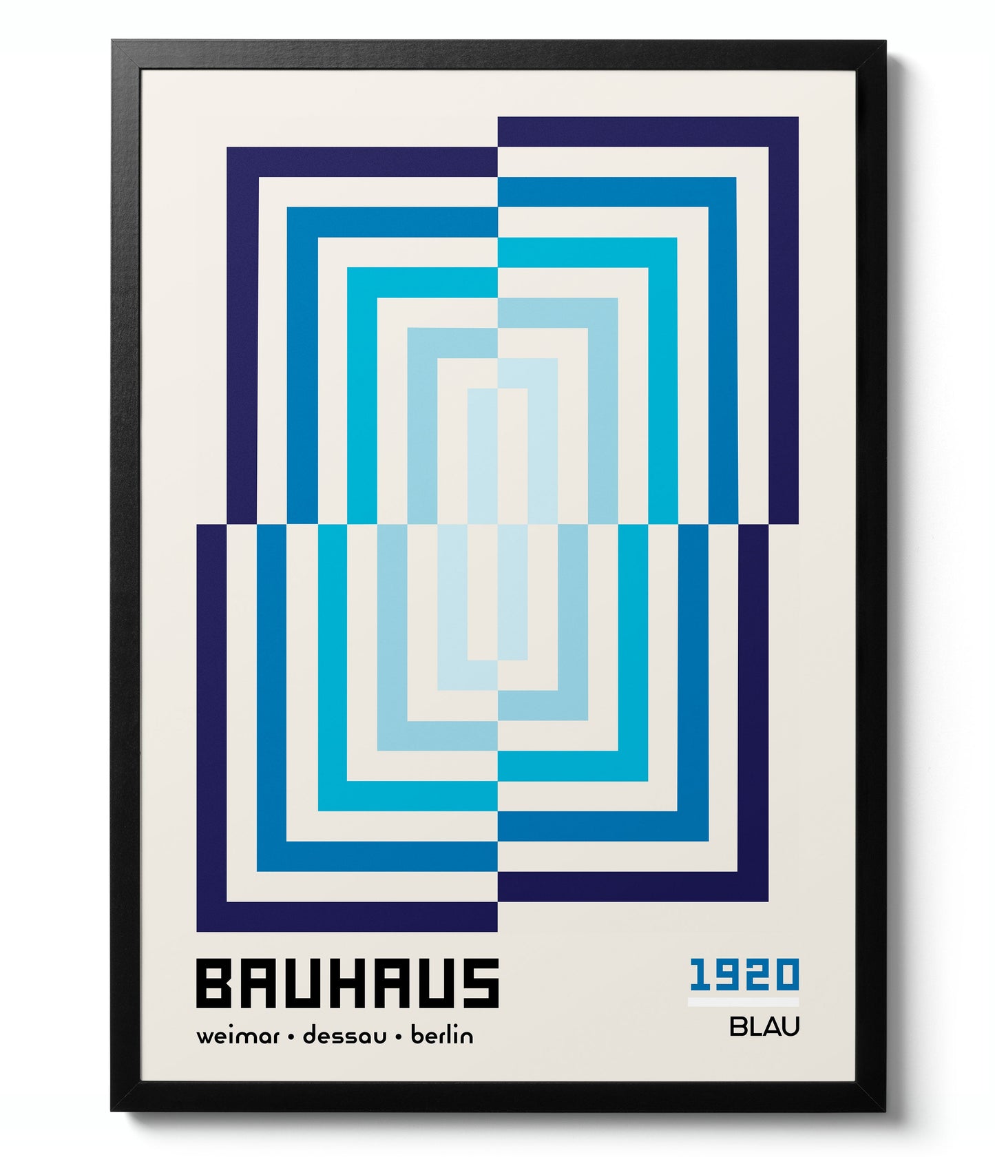 Blauwe Kunstgalerij Muur