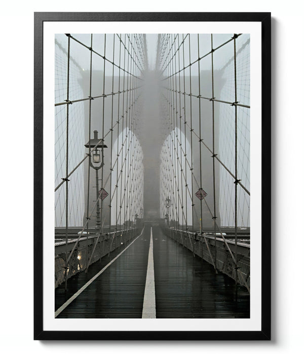 Misty Brooklyn Bridge, New York