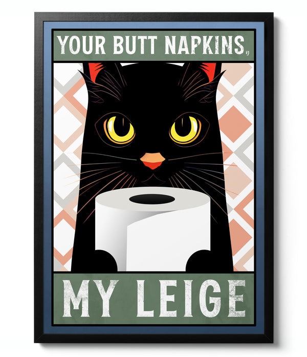 Butt Napkins - Bathroom Print