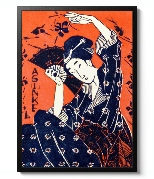 Geisha with Fan - Utagawa Hiroshige