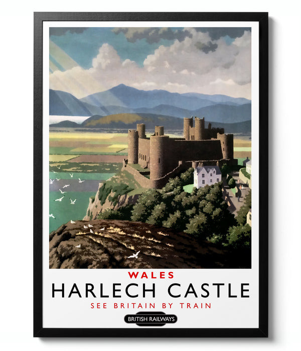 Harlech Castle, Wales - Welsh Railways