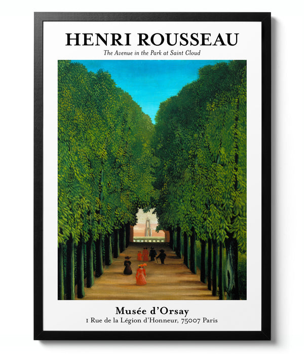 The Avenue in Saint-Cloud Park - Henri Rousseau