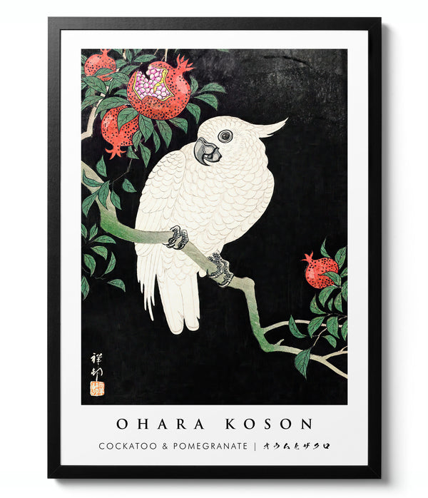 Cockatoo & Pomegranate - Ohara Koson