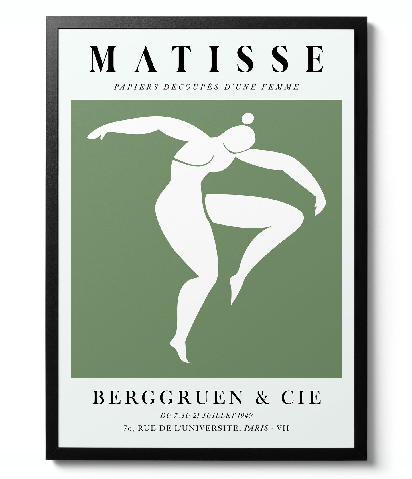 Moderne Groene Galerijmuur