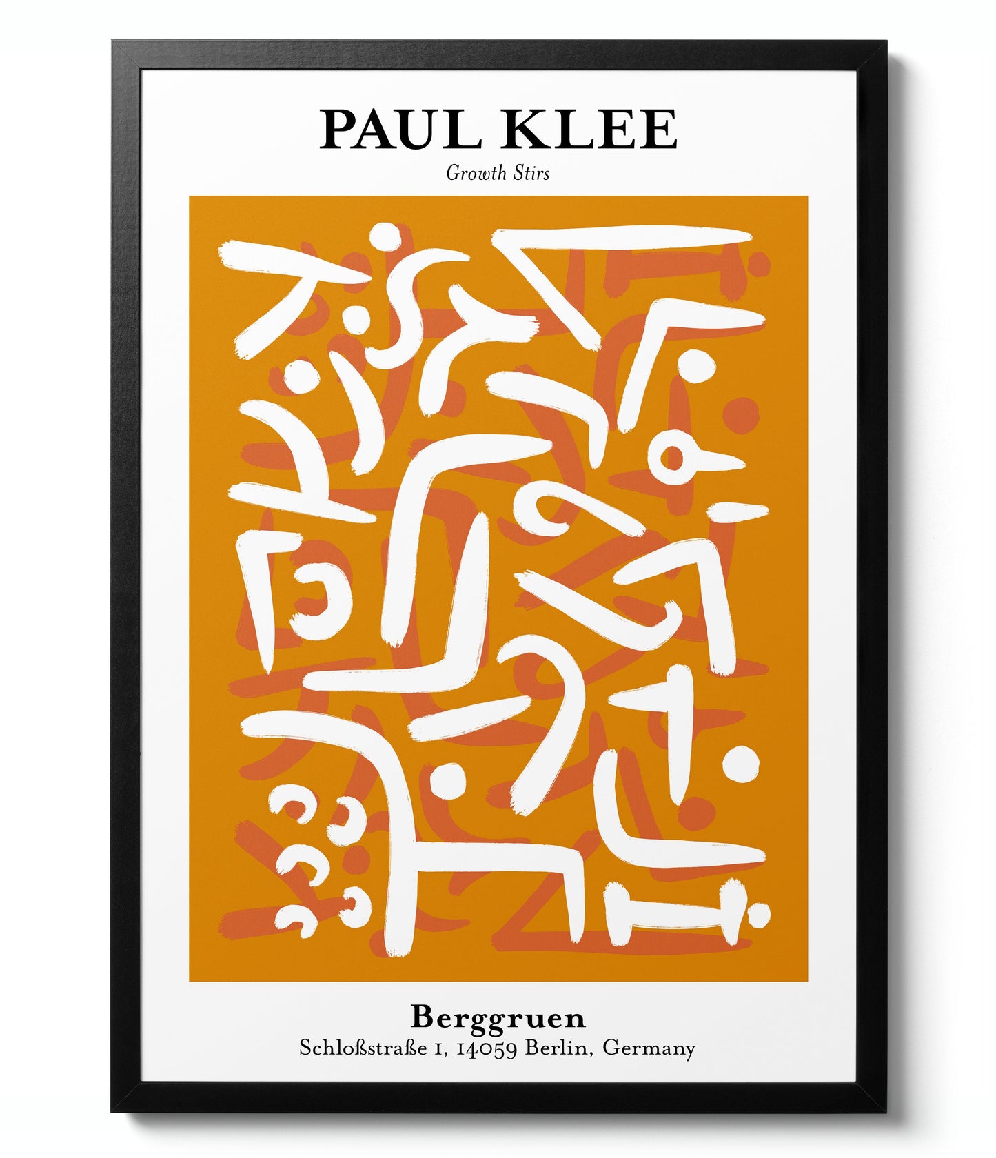 Eclectische Oranje Galerijmuur